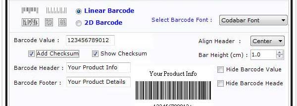 Warehousing Barcode Generator screenshot