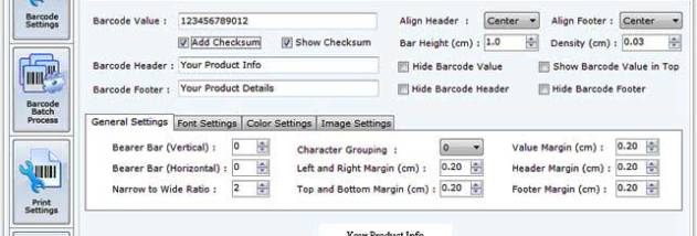 Warehousing Barcodes Software screenshot
