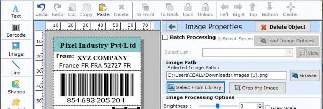 Warehousing Industry Label Utility screenshot