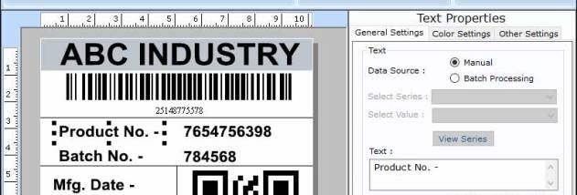 Warehousing Label Designing Software screenshot