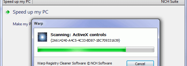 Warp Registry Cleaner Software Free screenshot