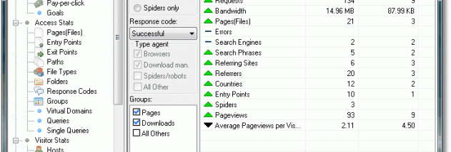 Web Log Explorer screenshot