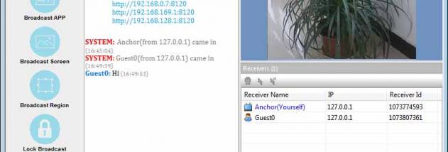 Screen and Video Broadcast screenshot