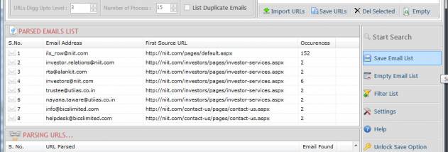 Website Email Extractor screenshot
