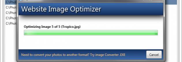 Website Image Optimizer screenshot