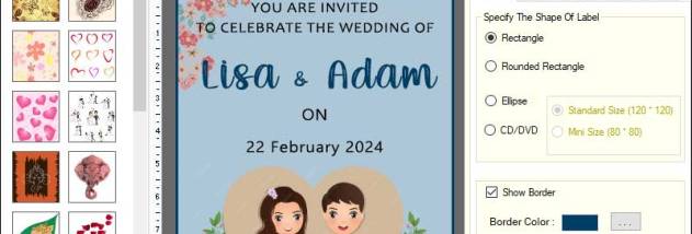 Wedding Card Designing Application screenshot