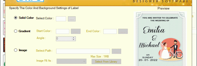 Wedding Card Maker Software screenshot