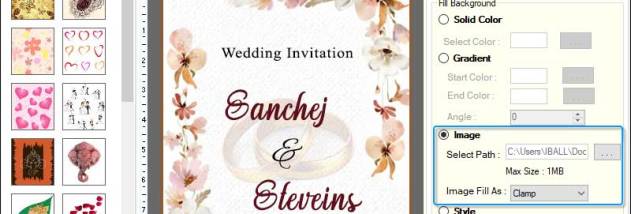 Wedding Cards Designing Software screenshot