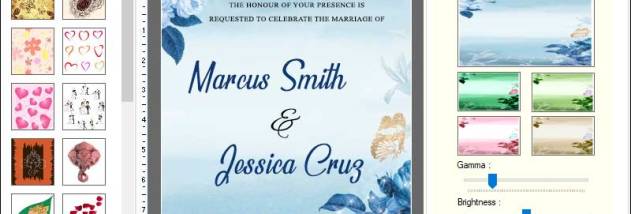 Wedding Invitation Card Creating Tool screenshot