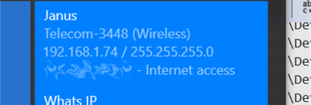 What's IP screenshot