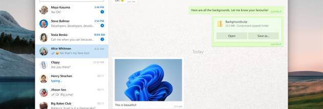 WhatsApp UWP screenshot