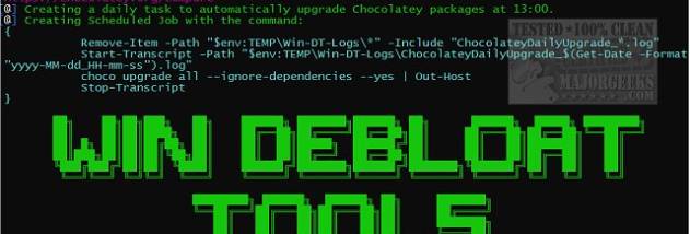 Win Debloat Tools screenshot