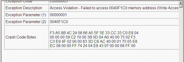 WinCrashReport x64 screenshot