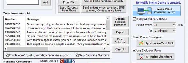 Windows Bulk SMS Software screenshot