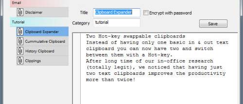 Windows Clipboard Expander screenshot