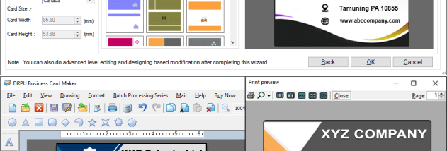 Windows Contact Cards Maker Application screenshot