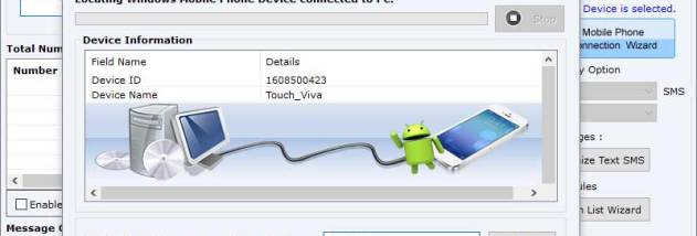 Windows Group SMS Delivery Program screenshot