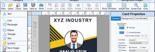 Windows Identity Card Creator Software screenshot