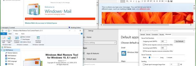 Windows Mail Restore Tool screenshot