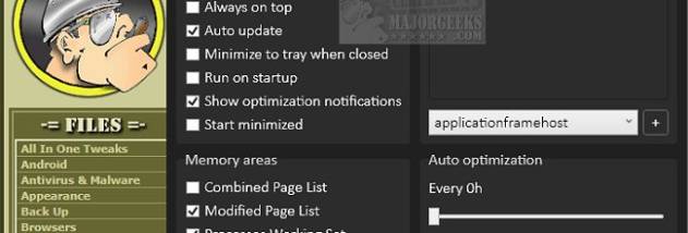 Windows Memory Cleaner screenshot
