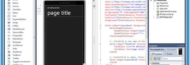 Windows Phone Developer Tools screenshot