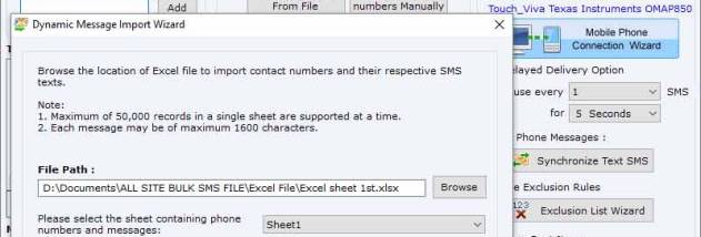 Windows Phone SMS Messaging Software screenshot