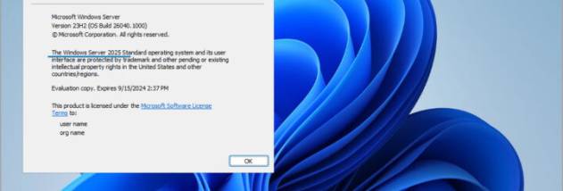 Windows Server 2025 screenshot
