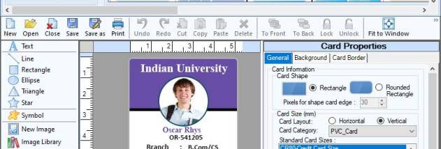 Windows Supported ID Card Maker screenshot