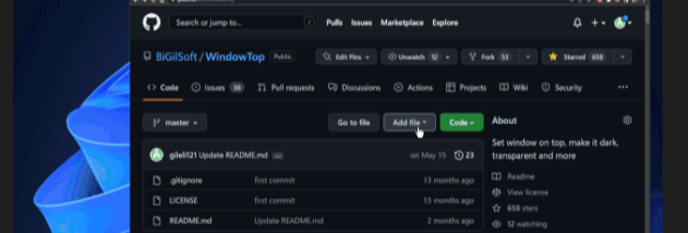 WindowTop screenshot
