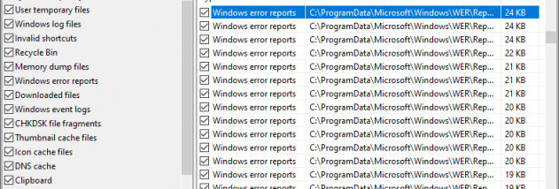 WinExt System Cleaner screenshot