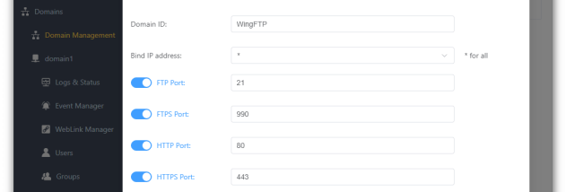 Wing FTP Server screenshot
