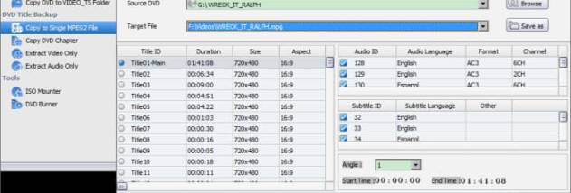 WinX DVD Copy Pro screenshot