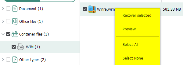 Wise Data Recovery screenshot