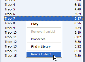 WMPCDText screenshot
