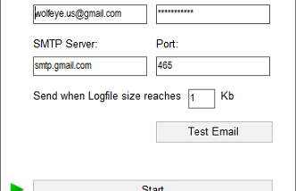 Wolfeye Keylogger screenshot