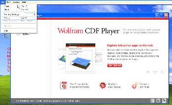 Wolfram CDF Player screenshot