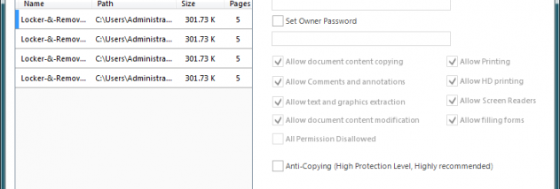 PDF Password Locker and Remover screenshot