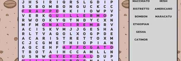 Word Search Coffee Break screenshot