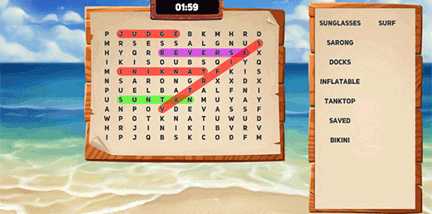 Word Search Vacation screenshot