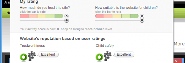 WOT for Firefox screenshot