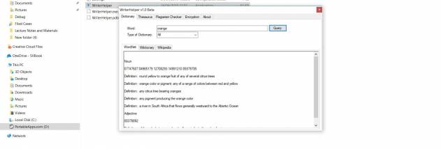 WriterHelper screenshot