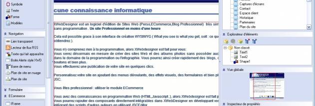 XWebDesignor screenshot