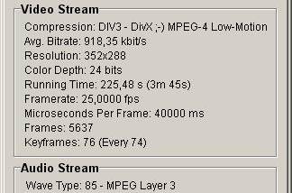 YAAI - Yet Another Avi Info screenshot