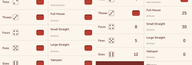 Yahtzee PC screenshot