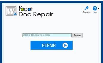 Yodot DOC Repair software screenshot