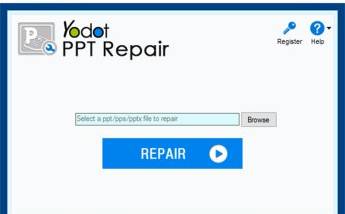 Yodot PPT Repair Software screenshot