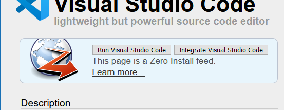 Zero Install Portable screenshot