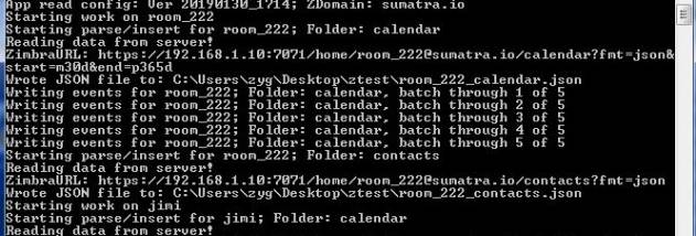 Zimbra to Office 365 Calendar Migration screenshot