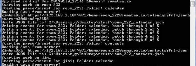 Zimbra to Office 365 Calendar Migration screenshot