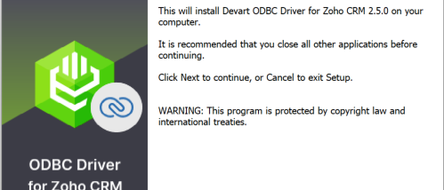 Zoho CRM ODBC Driver by Devart screenshot